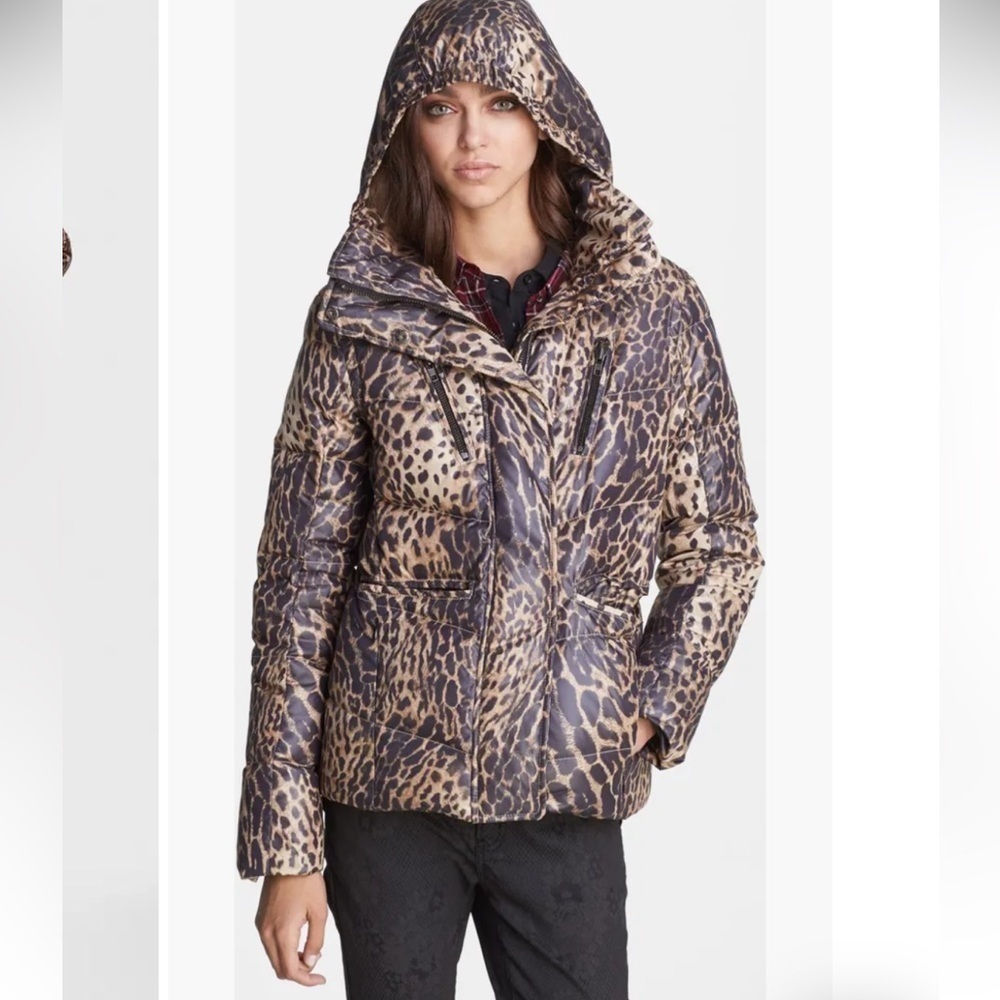 The Kooples Puffer Coat Leopard Print - Picture 2 of 10